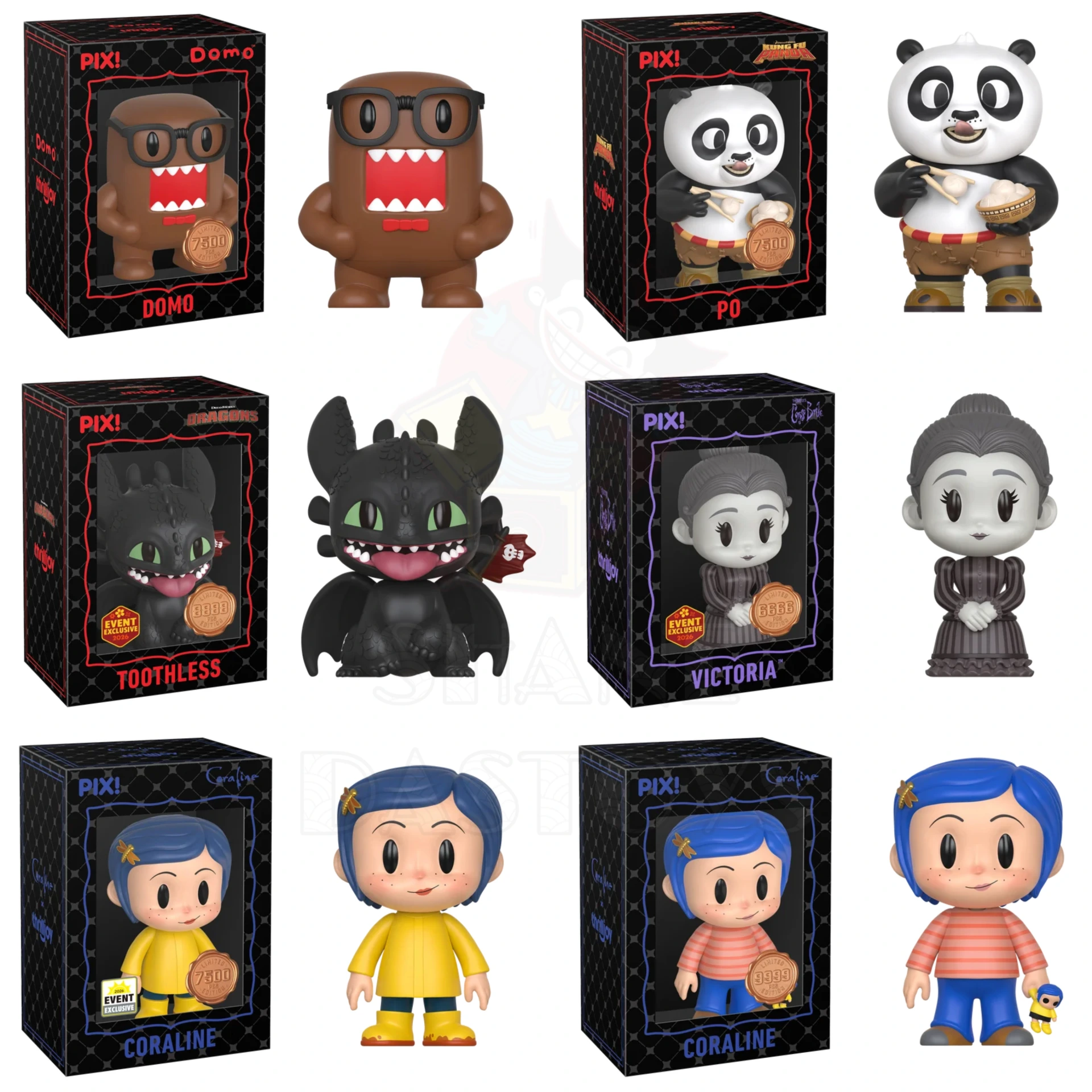 Pix! Animation : Domo, Kung Fu Panda, How To Train Dragon, Corpse Bride, Coraline