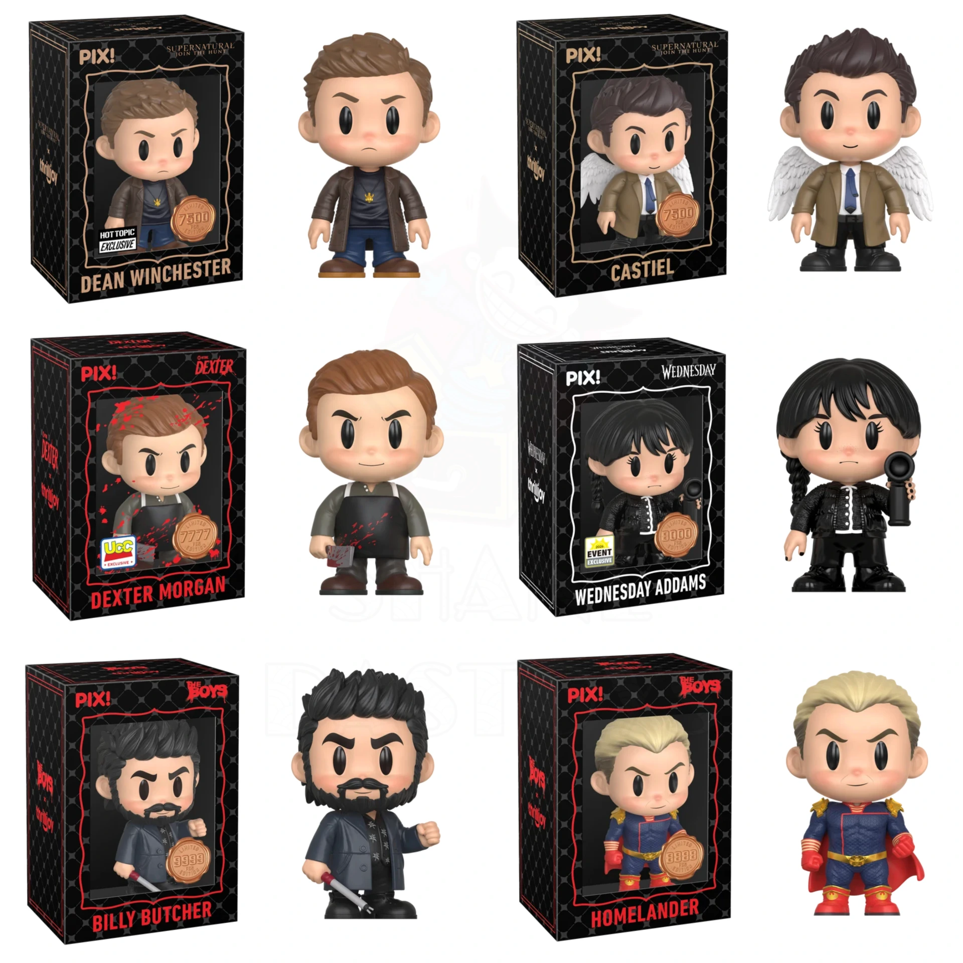 Pix! TV : Supernatural, Dexter, Wednesday, The Boys